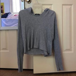 Long sleeve sweater with hood